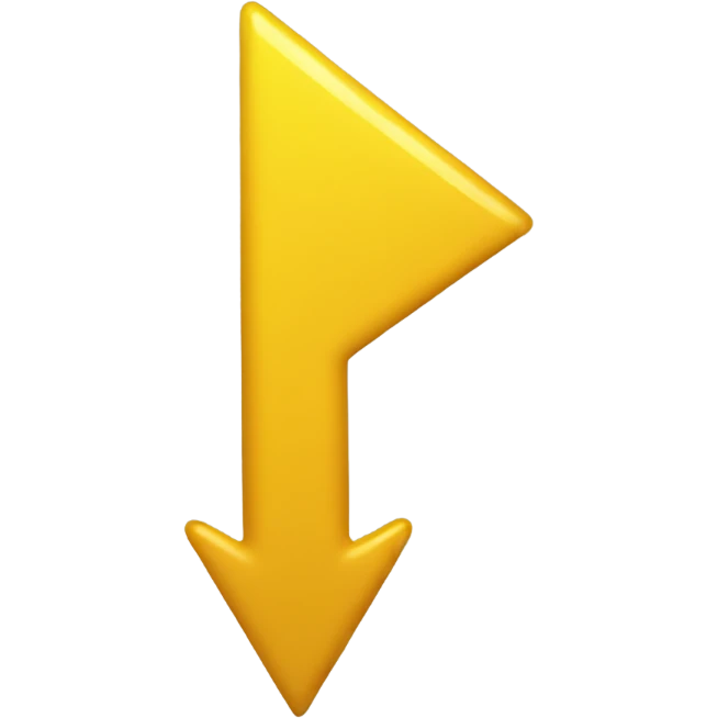 yellow arrow pointing down emoji