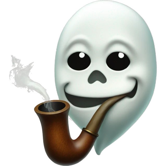 Ghost smoking pipe emoji
