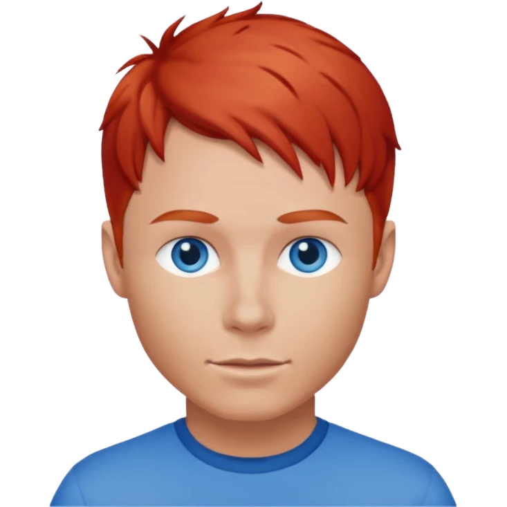 Brian Littrell blue eyes, red hair emoji