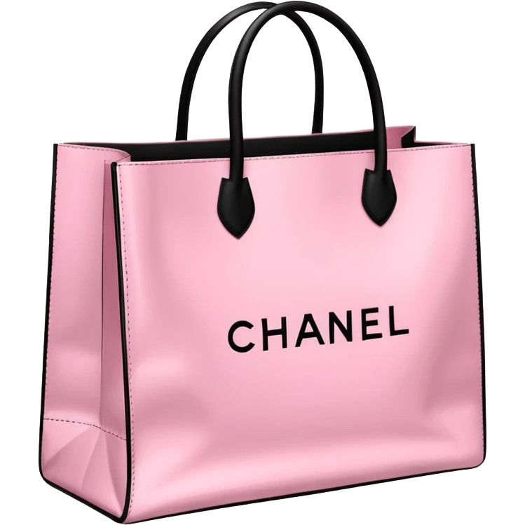 Victoria secret shopping bag, Sephora shopping bag, Chanel shopping bag emoji