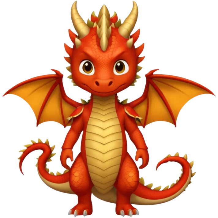 child getup like a dragon, full body. emoji