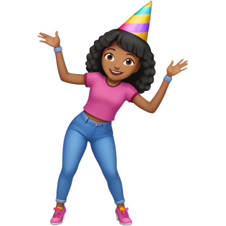Twerking happy birthday black girl  emoji