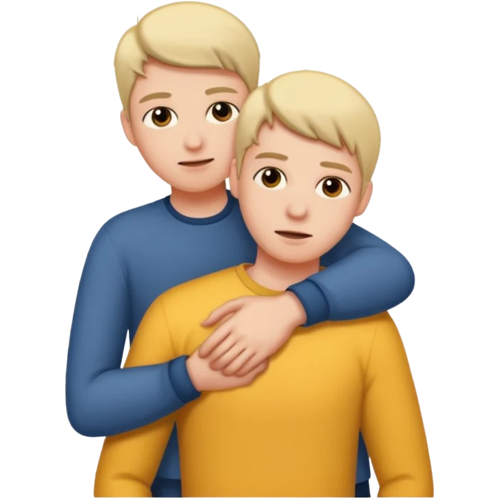 사람을 뒤에서 미는 상황 emoji