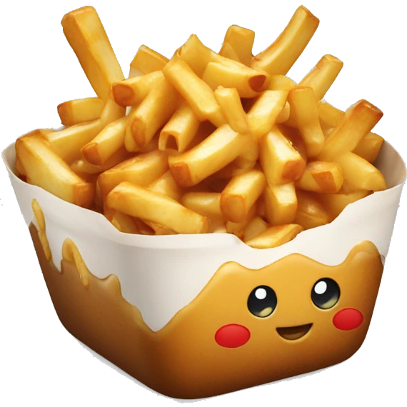 poutine qui mange une poutine emoji