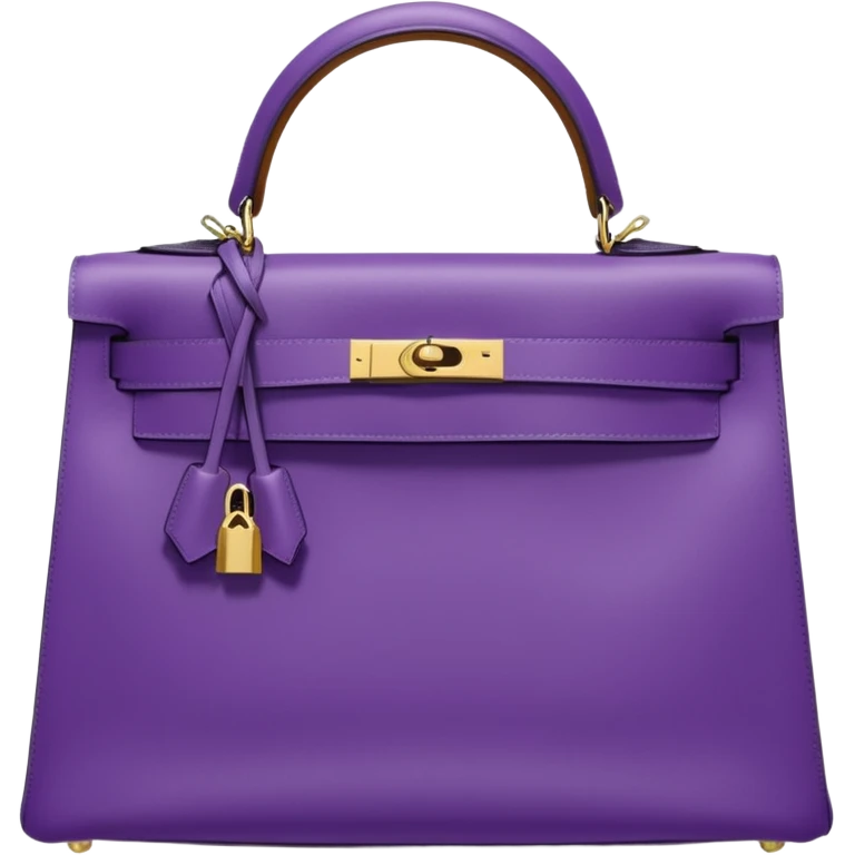 hermes kelly violet bag emoji