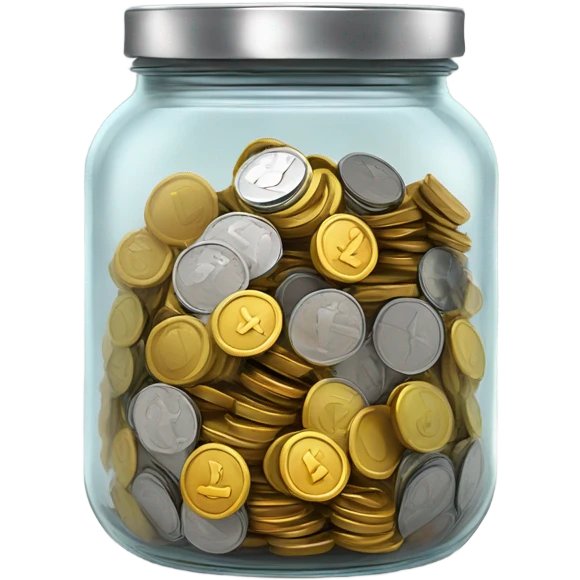 minimal money jar emoji