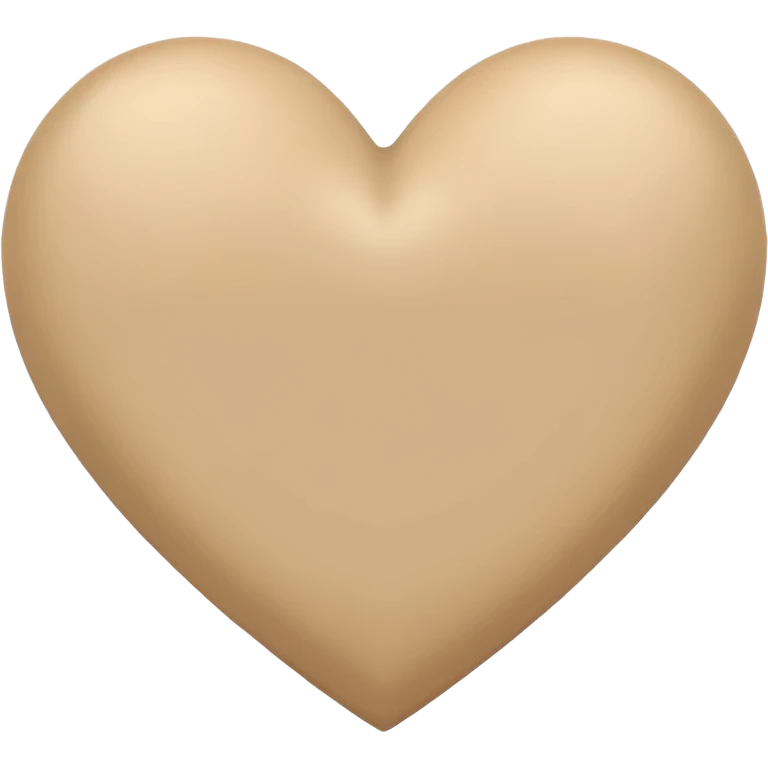Coração beje emoji