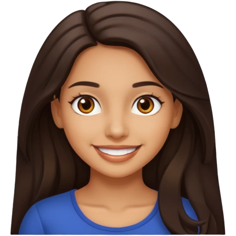 Latina girl smiling emoji