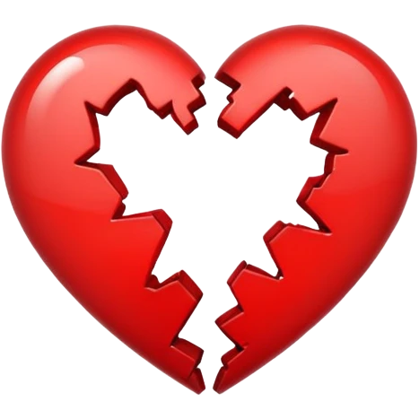 outlined broken heart icon emoji