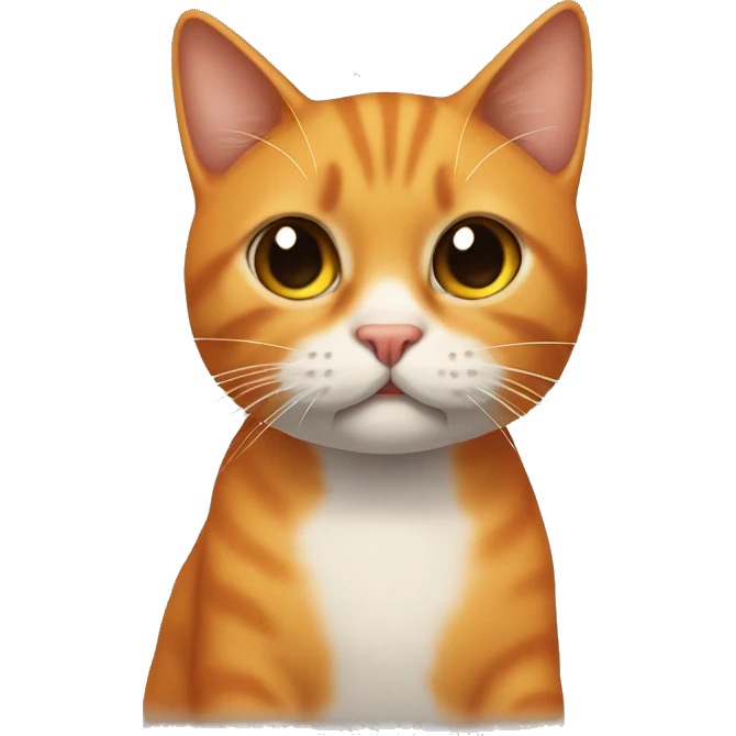gato naranja gordo emoji