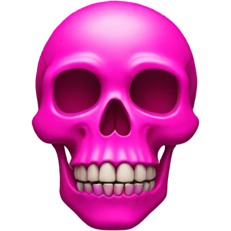 pink skull emoji
