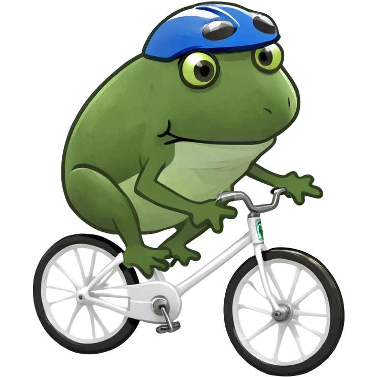 a dinosaur cycling emoji