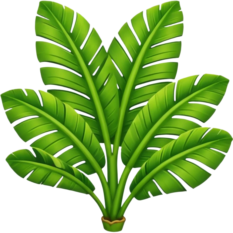 only a single banana leaf not the tree emoji