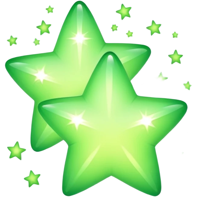 light green stars emoji
