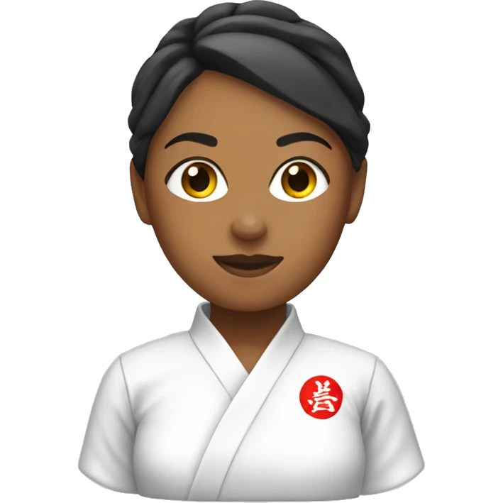 woman in karate uniform emoji