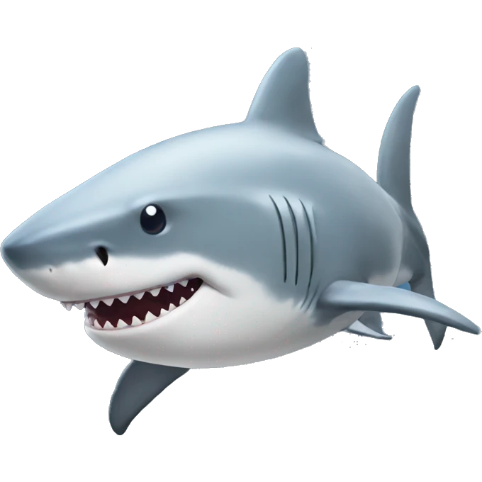 Shark with wig emoji