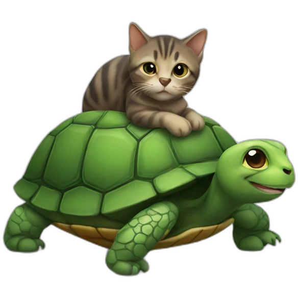 Cat turtle emoji