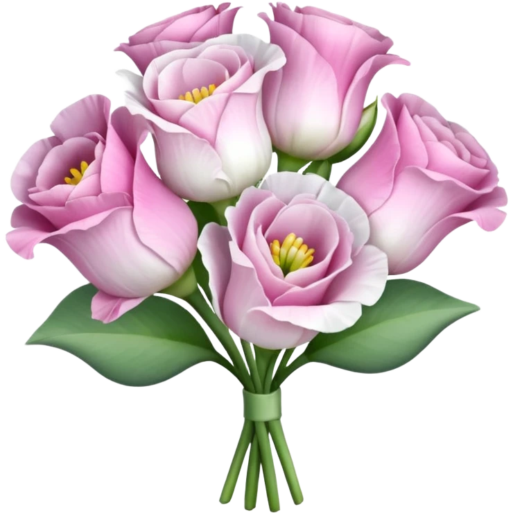 bouquet of realistic eustoma 15 emoji