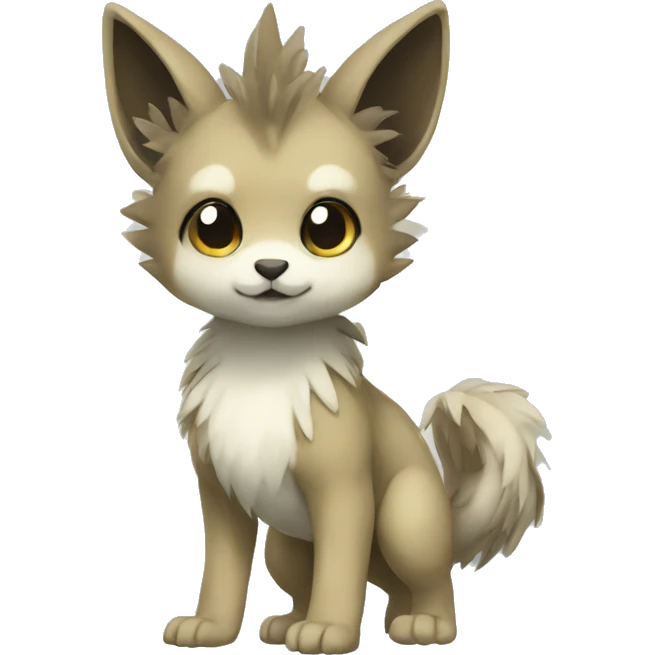 Cute cool animal hybrid Fakemon full body emoji