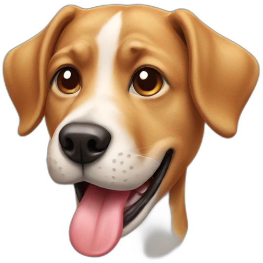 Dog with tounge out emoji