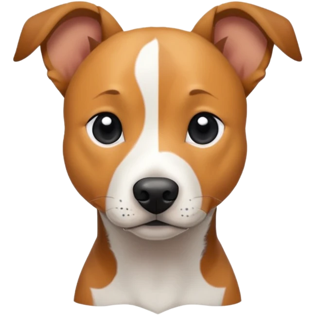 Pitbull Jack Russell Australian cattle dog mix with black spot on her butt  emoji