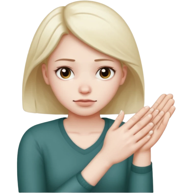 cold expression emoji, hands rubbing arms, WhatsApp style emoji
