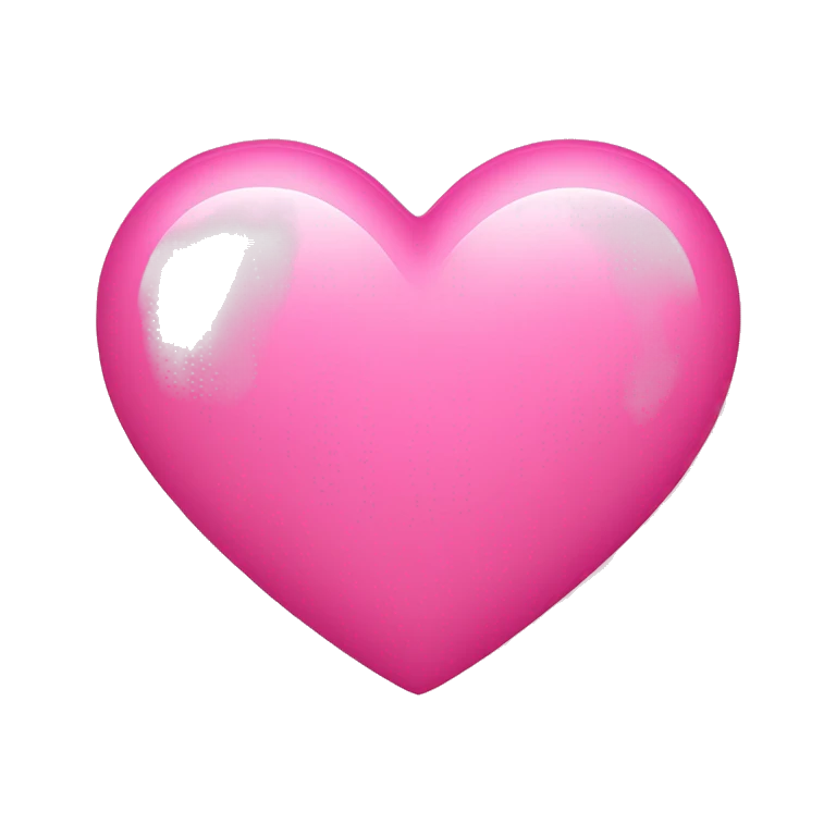 Heart with pink color  emoji