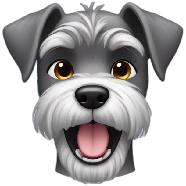 schnauzer cry laughing emoji