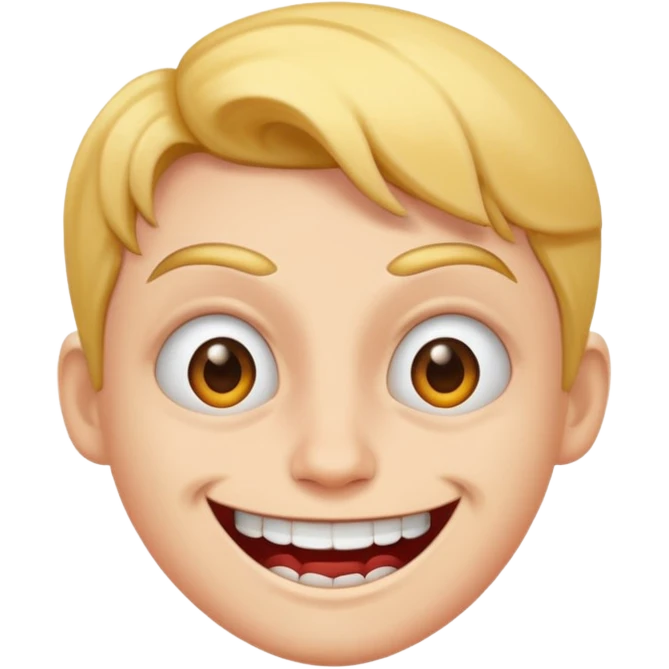 Mad smile face emoji