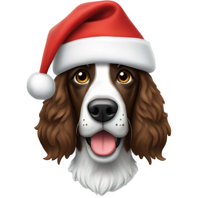 Springer with Santa hat emoji