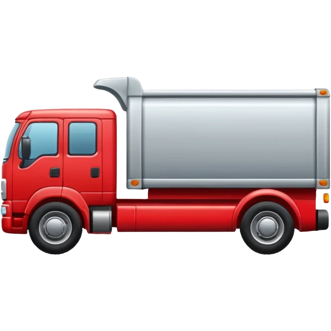 standard truck, clearly recognizable emoji