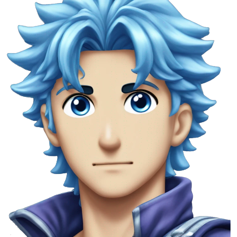 Jonathan Joestar from Jojos bizzare adventure blue eyes blue hair emoji