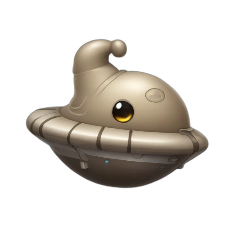 poop on a space ship emoji