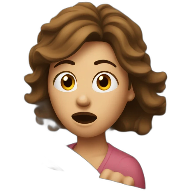 shocked woman driving car emoji