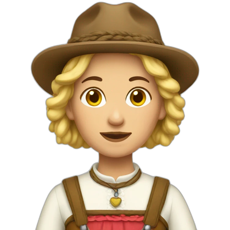 Tyrolean woman emoji