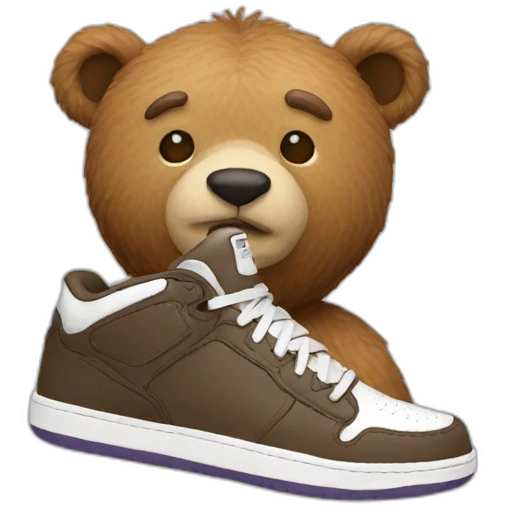 Bear Sneakerhead emoji