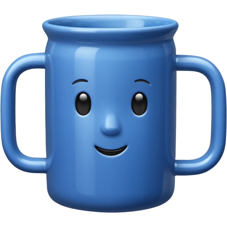 blue ceramic mug emoji