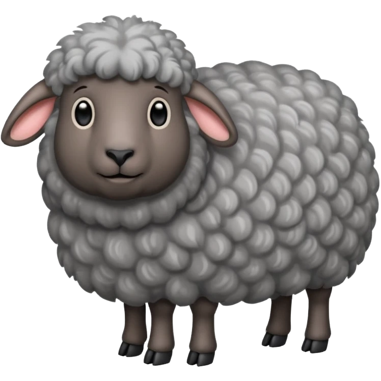 Oveja negra con canas emoji