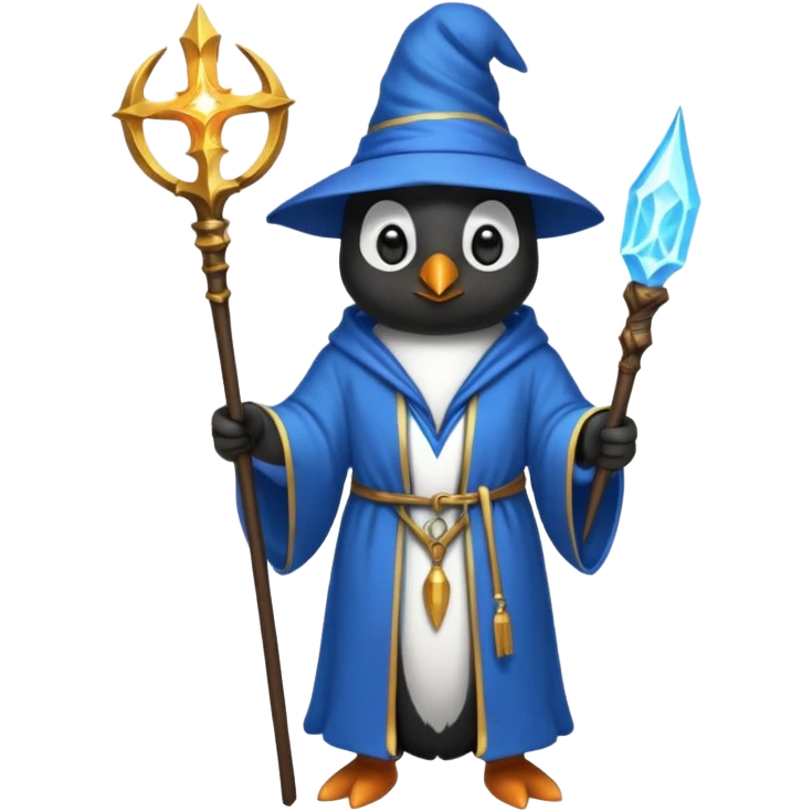 Penguin Wizard emoji