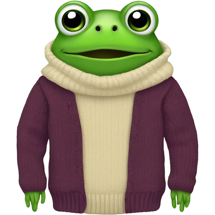 frog in jumper emoji