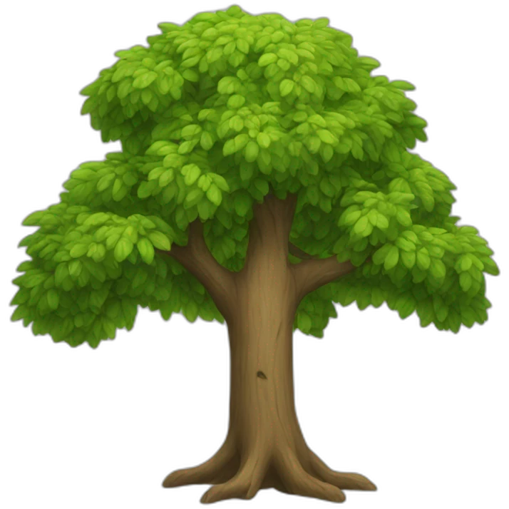 Arbre sec et pivert emoji