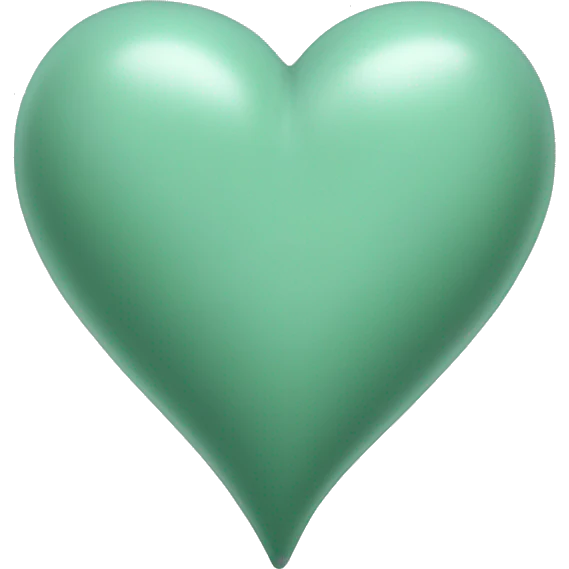 Celadon heart emoji