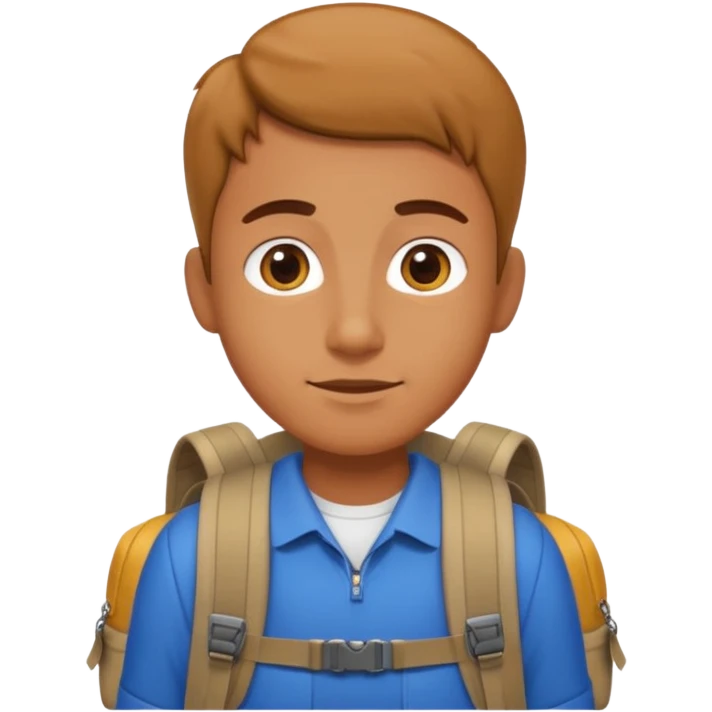 traveler with backpack emoji
