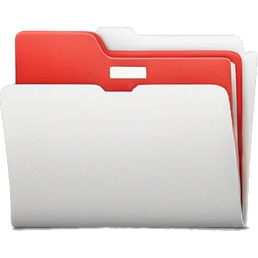 folder with red plus sign emoji