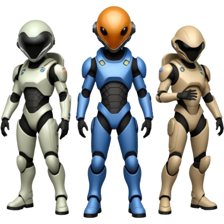 3 soldier vs alien.  2025 usa emoji