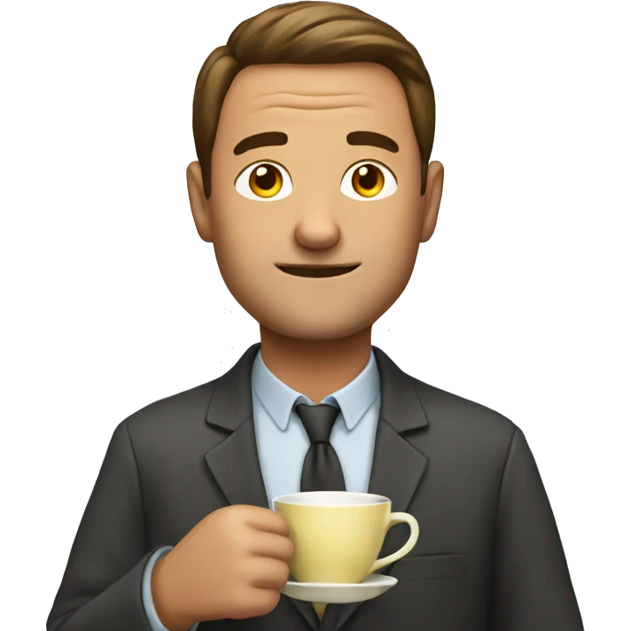 Man with tea emoji