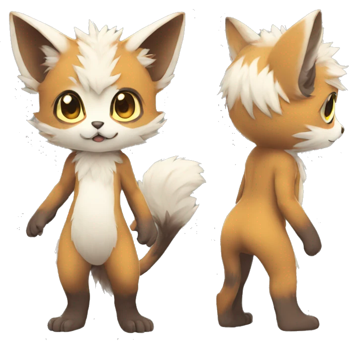 Anthro Chibi-style-Fur-Sona-Fakémon Full Body emoji