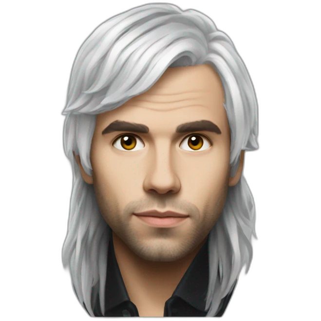 Orelsan white hairs france emoji
