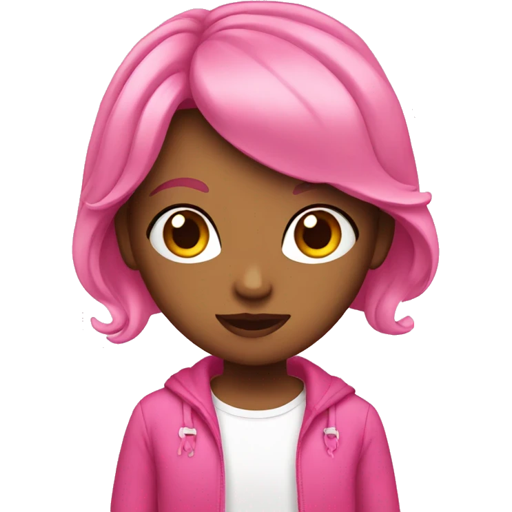 Pink girly emoji