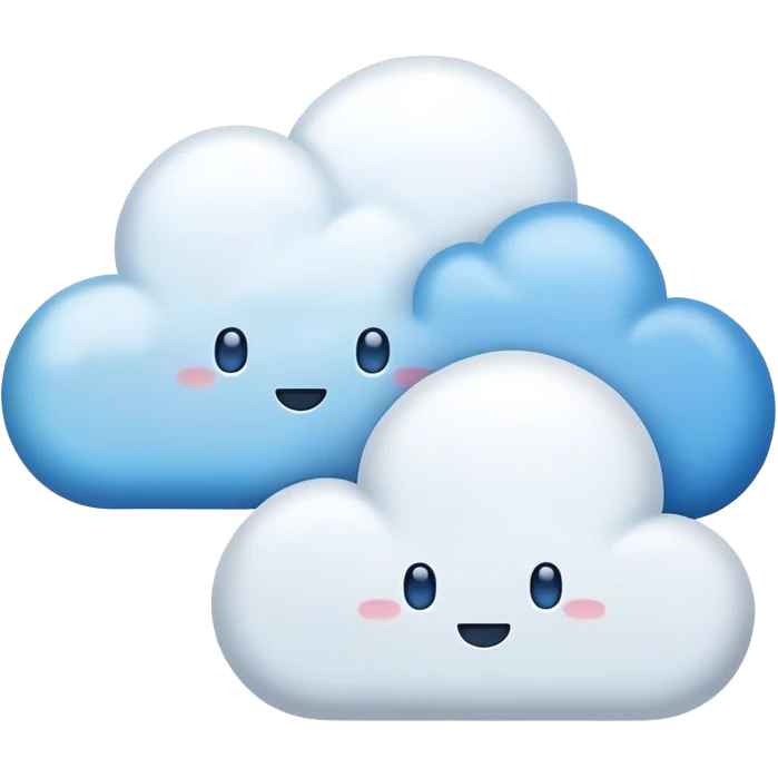 Dialog, two clouds of chats emoji